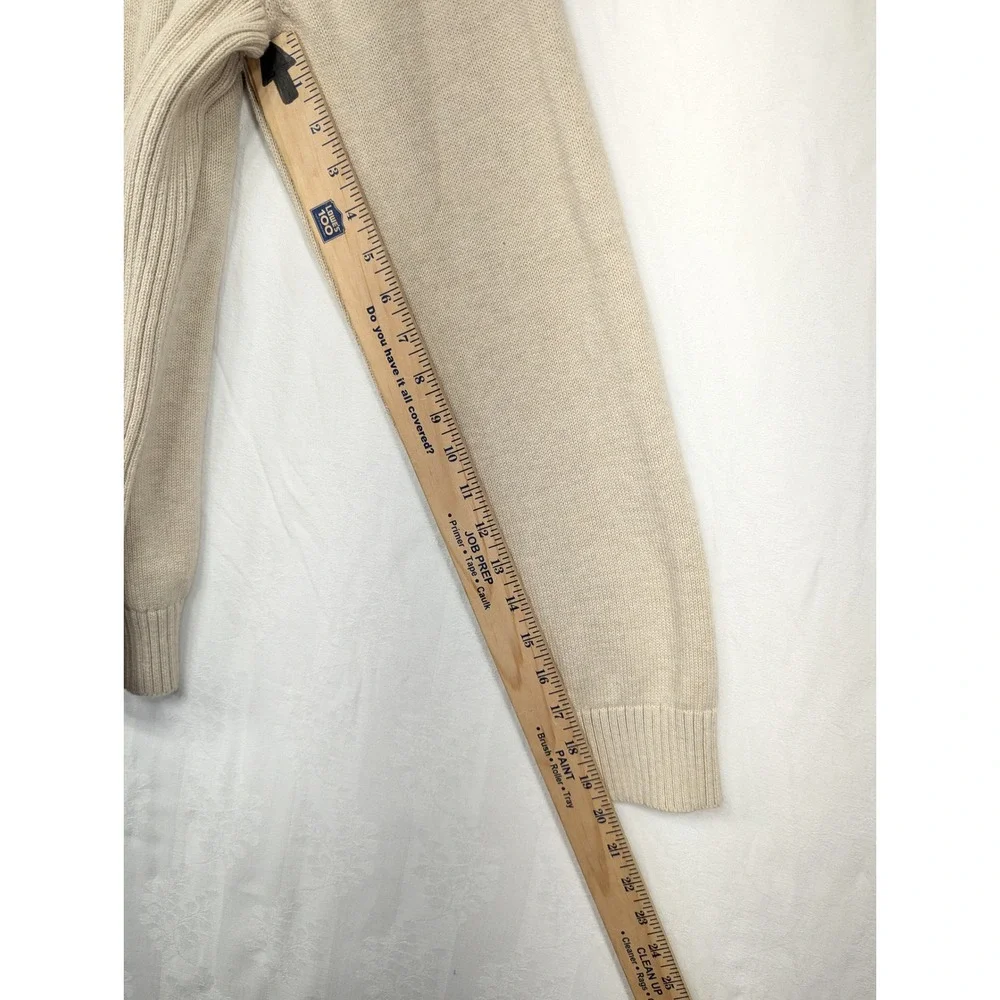 Eddie Bauer Mens‎ XL Cotton Blend Crew Neck Knit Sweater Beige Casual - Picture 7 of 7